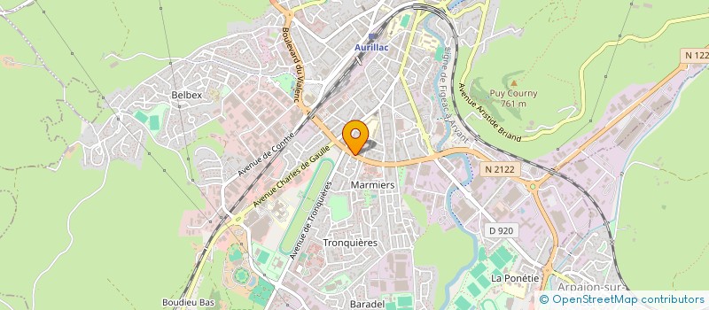localisation de l'entreprise LE MARMIERS à AURILLAC