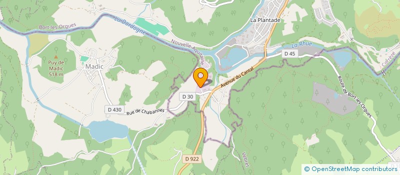 localisation de l'entreprise LE MAROQUINER BORTOIS  BORT LES ORGUES