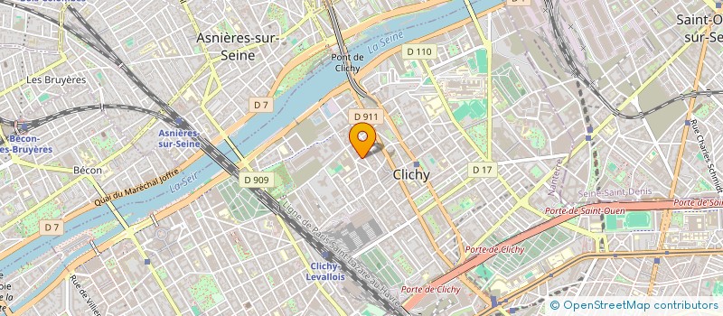 localisation de l'entreprise LE MARQUAGE INDUSTRIEL à CLICHY