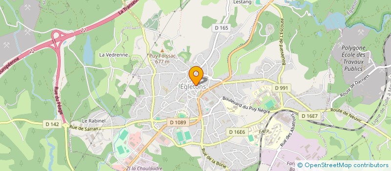 localisation de l'entreprise LE MARQUE PAGE à EGLETONS