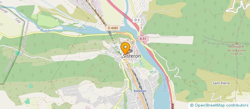 localisation de l'entreprise LE MARQUE PAGE  SISTERON