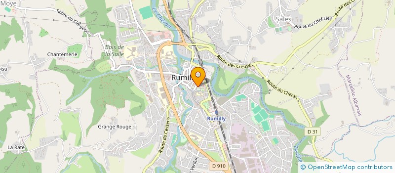 localisation de l'entreprise LE MARQUE-PAGE  RUMILLY