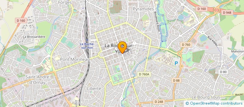 localisation de l'entreprise LE MARRAKECH LOUNGE à LA ROCHE-SUR-YON