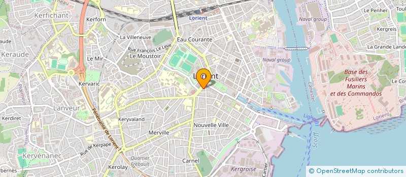 localisation de l'entreprise LE MARRE  LORIENT