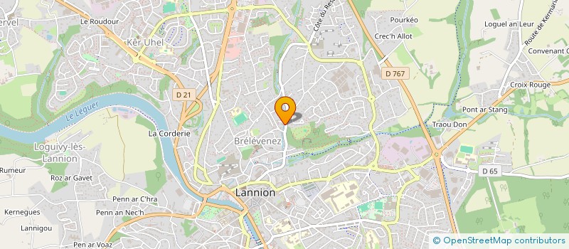 localisation de l'entreprise LE MARREC-HELIOU à LANNION