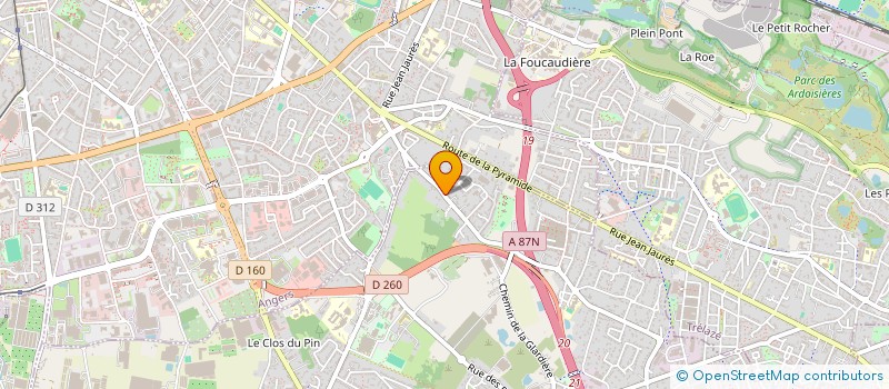 localisation de l'entreprise LE MARRONNIER  LES PONTS-DE-CE