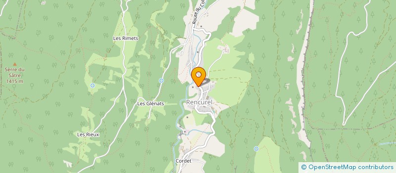 localisation de l'entreprise LE MARRONNIER à RENCUREL