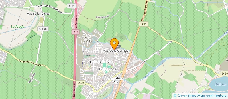 localisation de l'entreprise LE MARRONNIER  POLLESTRES