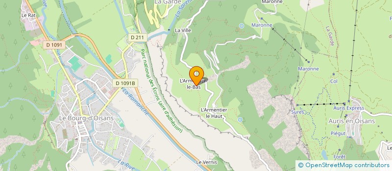 localisation de l'entreprise LE MARRONNIER  LA GARDE