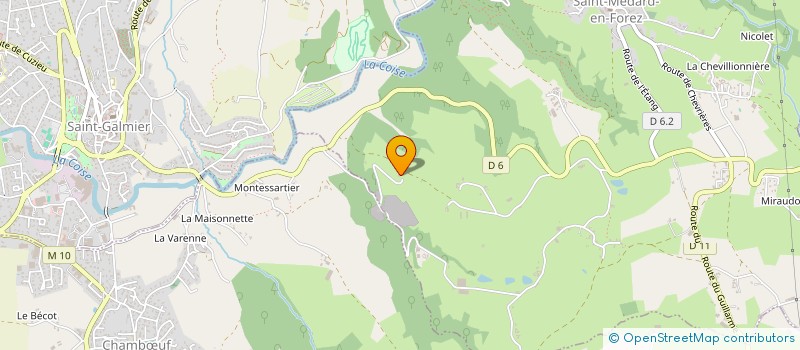 localisation de l'entreprise LE MARRONNIER BLANC  SAINT-MEDARD-EN-FOREZ