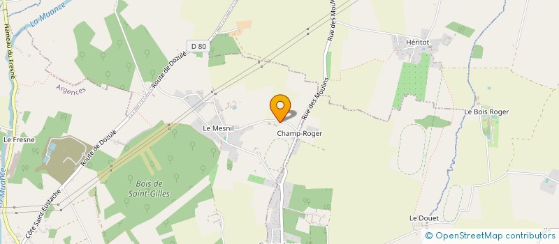 localisation de l'entreprise LE MARRONNIER D'ARGENCES  ARGENCES