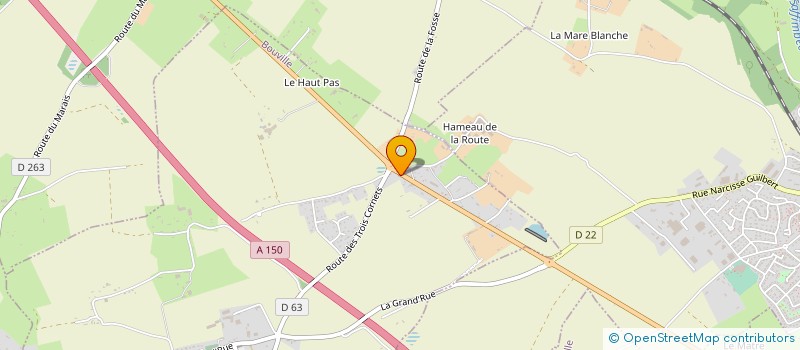 localisation de l'entreprise LE MARRONNIER DU BORD DE CAUX à BOUVILLE