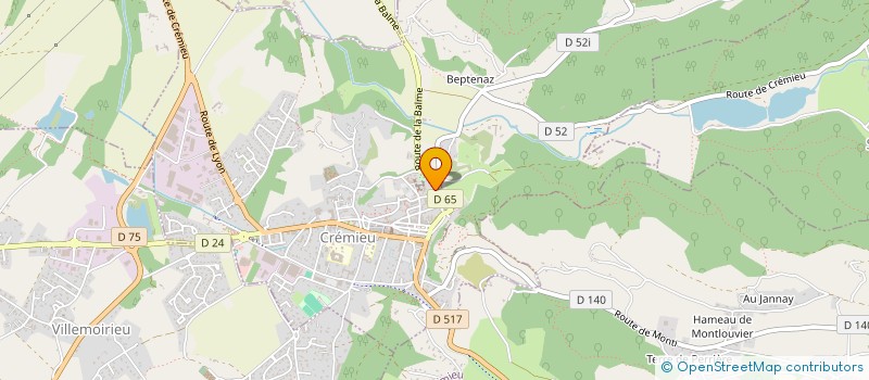 localisation de l'entreprise LE MARSOUIN 2 à CREMIEU