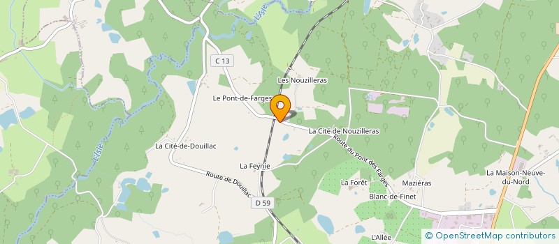 localisation de l'entreprise LE MARTEAU HABILE  SAINT-YRIEIX-LA-PERCHE