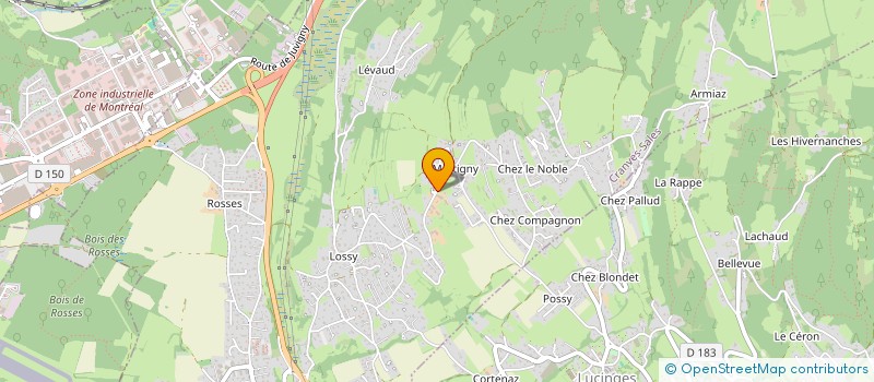 localisation de l'entreprise LE MARTIGNY à CRANVES-SALES