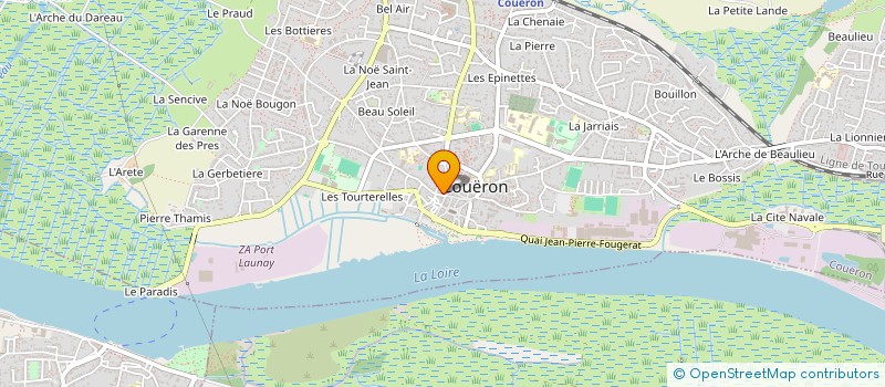 localisation de l'entreprise LE MARTIN PECHEUR DES BORDS DE LOIRE à COUERON