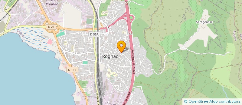 localisation de l'entreprise LE MARTINET  ROGNAC
