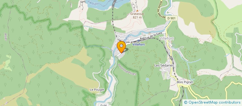 localisation de l'entreprise LE MARTINET  VILLEFORT