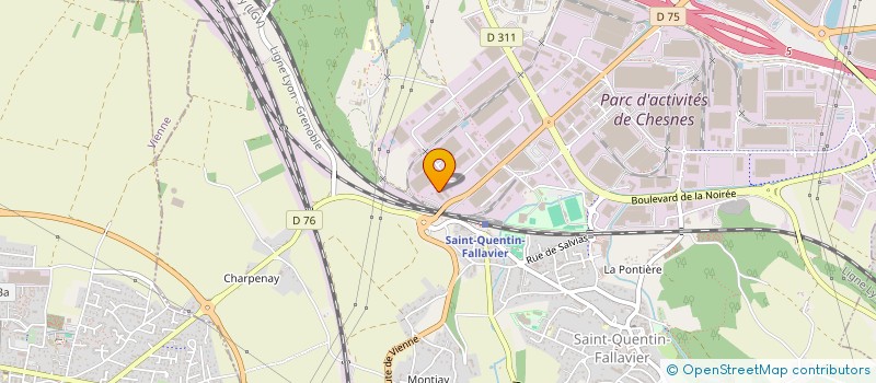 localisation de l'entreprise LE MARTINET  SAINT-QUENTIN-FALLAVIER