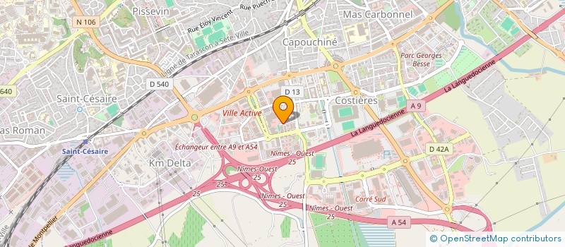 localisation de l'entreprise LE MARTINET SCI  NIMES