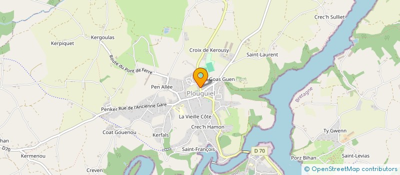 localisation de l'entreprise LE MARTRAY  PLOUGUIEL