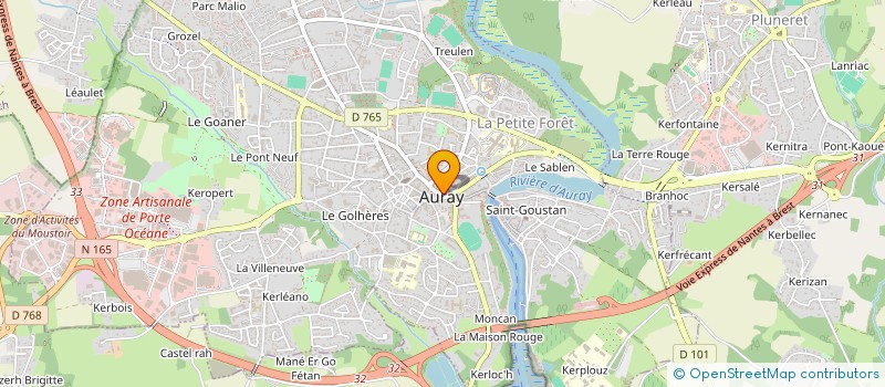 localisation de l'entreprise LE MARTRAY SARL à AURAY