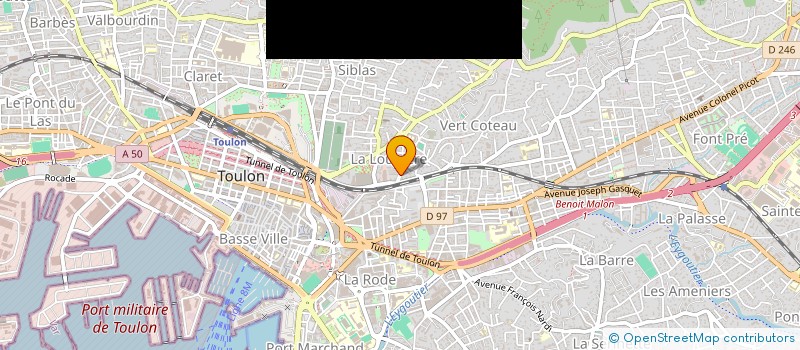 localisation de l'entreprise LE MARVALOU  TOULON