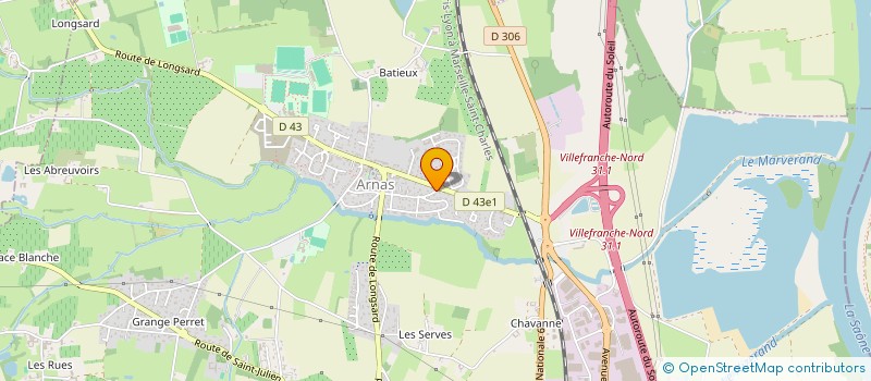 localisation de l'entreprise LE MARVERAND  ARNAS