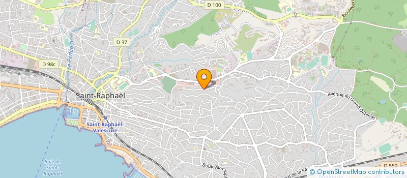 localisation de l'entreprise LE MAS  SAINT-RAPHAEL