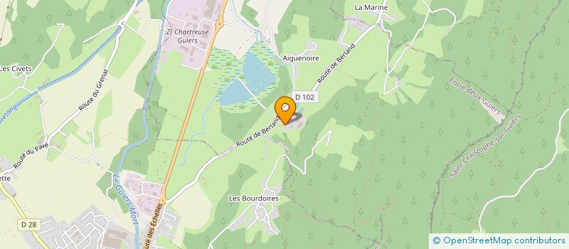 localisation de l'entreprise LE MAS  ENTRE-DEUX-GUIERS