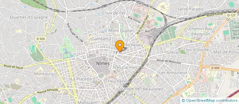localisation de l'entreprise LE MAS  NIMES