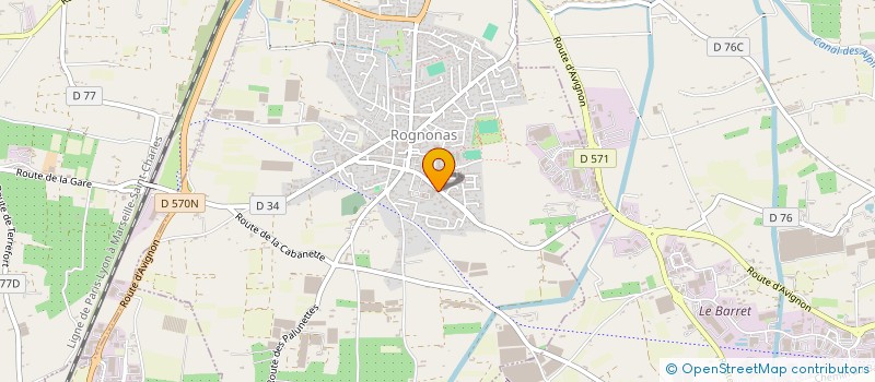 localisation de l'entreprise LE MAS  ROGNONAS