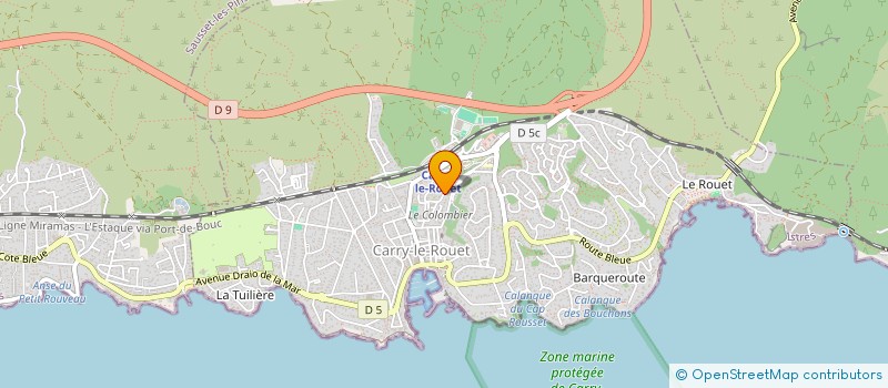 localisation de l'entreprise LE MAS  CARRY-LE-ROUET