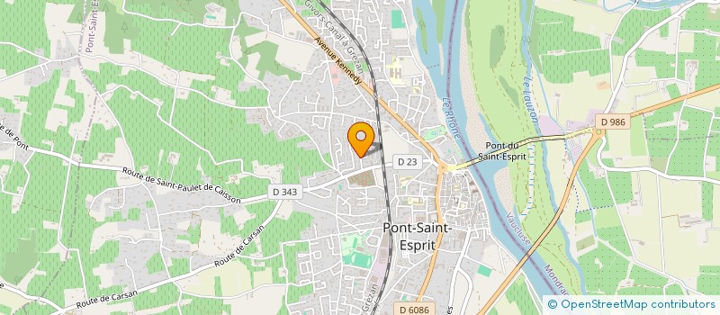 localisation de l'entreprise LE MAS AROMATIMMO  PONT-SAINT-ESPRIT