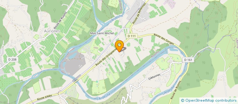 localisation de l'entreprise LE MAS AU COURADOU FLEURI à VALLON-PONT-D'ARC