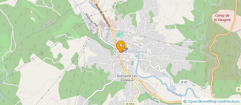 localisation de l'entreprise LE MAS BLANC à TRANS-EN-PROVENCE