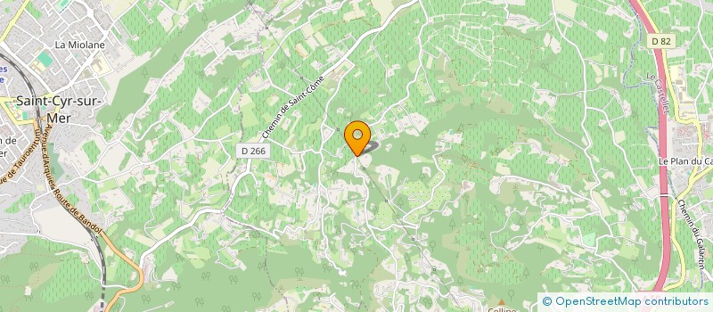 localisation de l'entreprise LE MAS CADIERE à LA CADIERE-D'AZUR