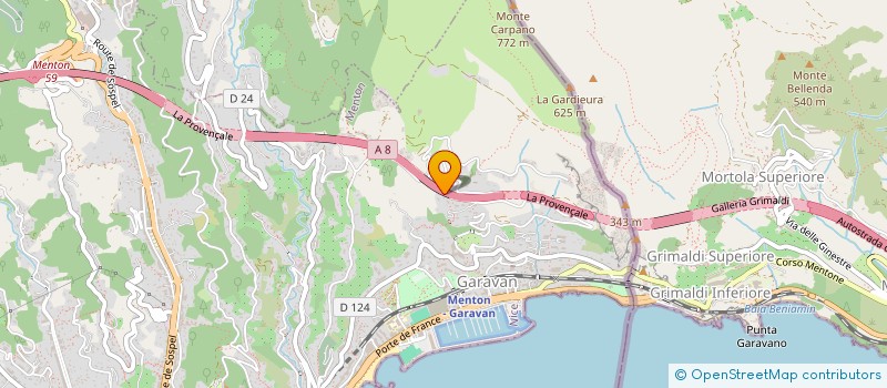 localisation de l'entreprise LE MAS D'ANDRE à MENTON