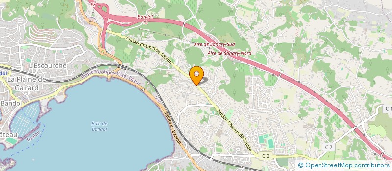 localisation de l'entreprise LE MAS D ULYSSE à SANARY-SUR-MER