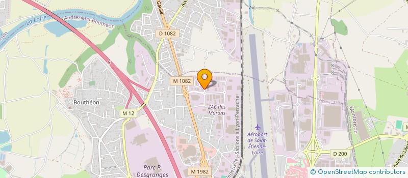 localisation de l'entreprise LE MAS DE BELLEVUE  ANDREZIEUX-BOUTHEON