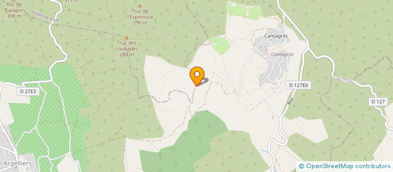 localisation de l'entreprise LE MAS DE CANTAGRILS  ARGELLIERS