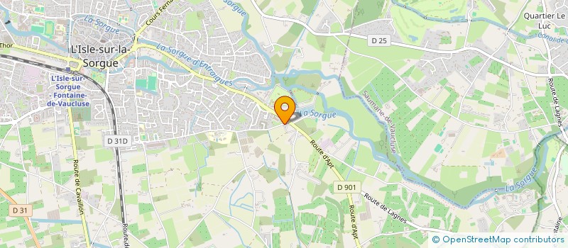 localisation de l'entreprise LE MAS DE CUREBOURG  LAGNES