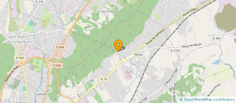 localisation de l'entreprise LE MAS DE JEAN  SAINT-PRIVAT-DES-VIEUX