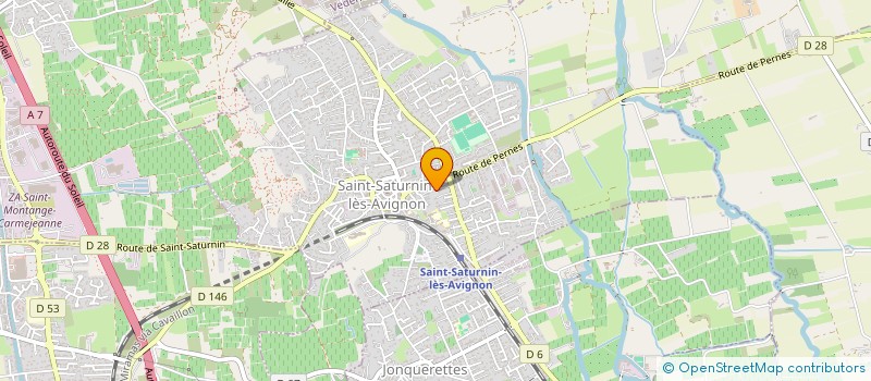 localisation de l'entreprise LE MAS DE L AMANDIER  SAINT-SATURNIN-LES-AVIGNON