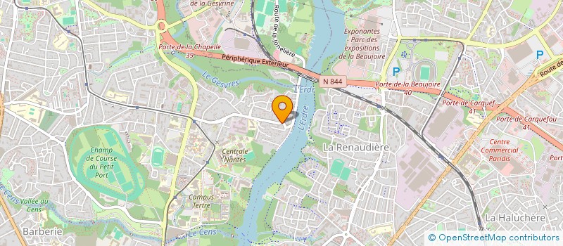 localisation de l'entreprise LE MAS DE L'ERDRE à NANTES