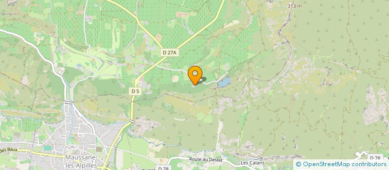 localisation de l'entreprise LE MAS DE L'ESPAROU  LES BAUX-DE-PROVENCE