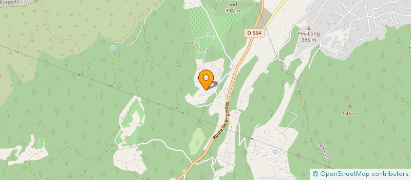 localisation de l'entreprise LE MAS DE L'ESPELI  MEOUNES-LES-MONTRIEUX