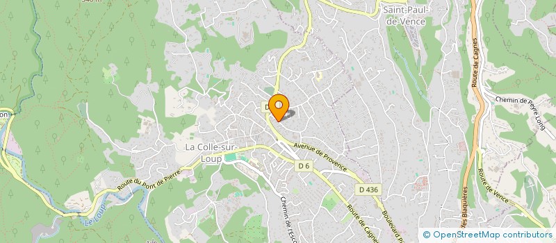 localisation de l'entreprise LE MAS DE L'OASIS  LA COLLE-SUR-LOUP