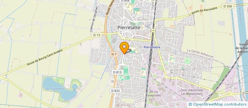 localisation de l'entreprise LE MAS DE L OLIVIER  PIERRELATTE