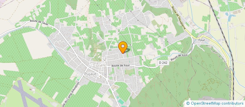 localisation de l'entreprise LE MAS DE L'OLIVIER  PUJAUT